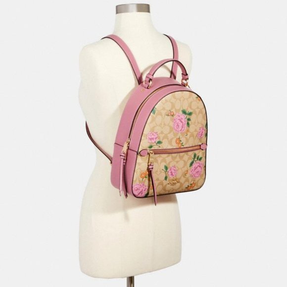 JORDYN BACKPACK IN SIGNATURE CANVAS WITH PRAIRIE - Picture 2 of 4